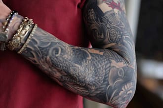 do a tattoo design of tattoo sleeve