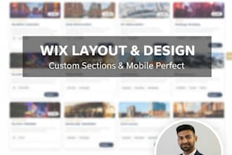 design or fix custom wix sections and layouts