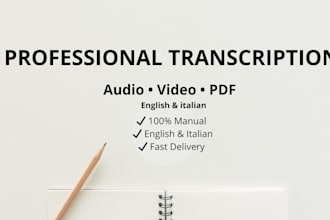 manually transcribe audio, video or PDF with equations to text