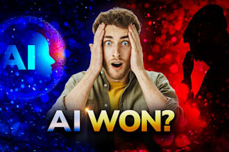 design high converting youtube thumbnails for ai, tech and online busines