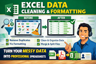 do excel data cleaning and formatting