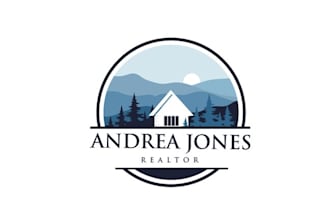 make adventure logo for realtor in the smoky mountains