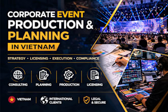 handle event production and licensing in vietnam
