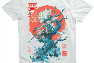 do custom japanese and anime t shirt design for you