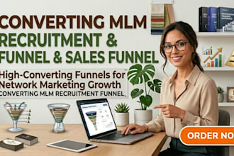 design converting mlm recuitment funnel software sales funnel network marketing