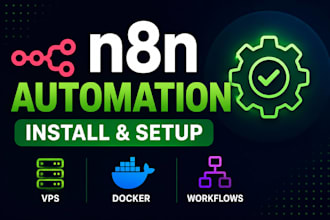 install setup self hosting n8n automation on vps docker custom workflow
