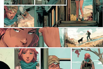 create a short story comic strip