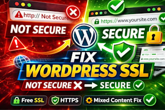 install SSL certificate and fix https not secure error in wordpress