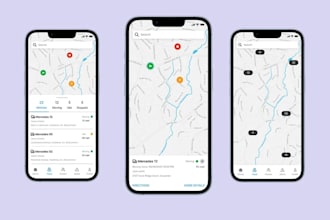 build fleet management app for logistic with gps tracking and admin panel