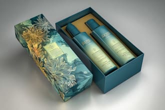 premium product brand packaging and label design