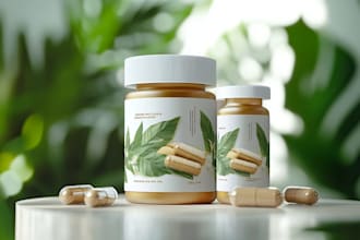 create premium label design and packaging design