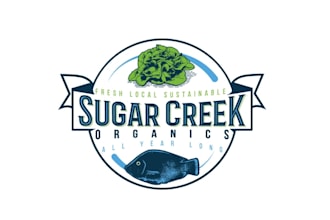 design amazing sugar creek organics logo
