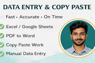do copy paste and data entry work accurately