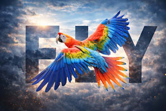 design modern and creative and nature typography