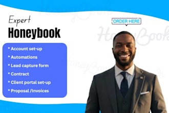 set up honeybook dusbado CRM automation, honey book client booking