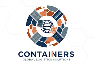 design a strong and professional containers logo for your brand