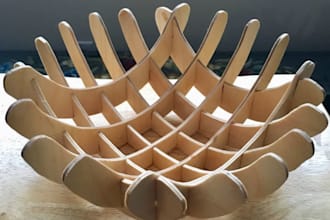 do 3d product design, 3d cnc design, laser cutting in stl, dxf and dwg