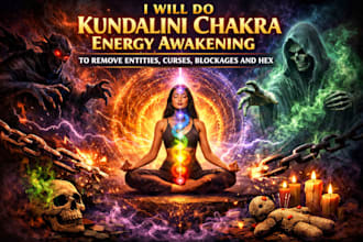 do kundalini chakra energy awakening to remove entities curses blockages and hex