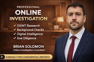 perform digital footprint analysis and online investigation