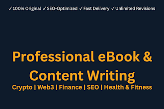 write a professional crypto ebook, whitepaper, or web3 blog post for your brand