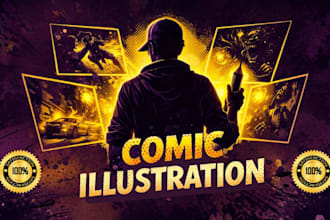 design childrens book illustration, novel, doodle illustration for music album