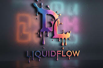 design a bold and creative dripping logo for your brand