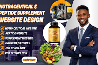 peptide website research nutraceutical website peptide supplement store website