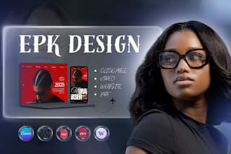 design press kit, electronic press kit, epk design, one sheet, artist epk design