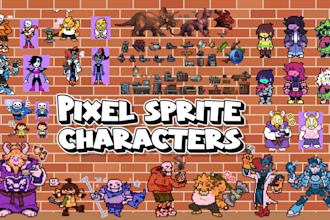 pixel art sprite sheets, pixel art, pixel art animation, pixel game art, sprites