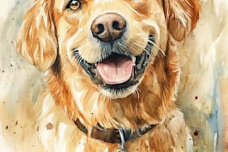 paint a portrait for your pet, any animal