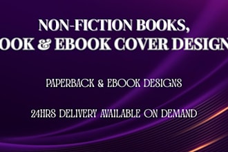 design non fiction book cover, paperback formatting and cover design