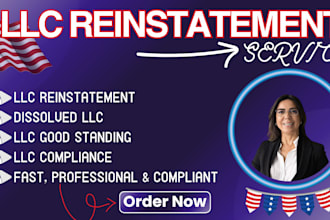 reinstate your dissolved or inactive US llc and restore good standing