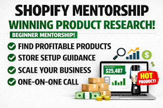 be your shopify mentor, VA, coach, shopify manager, and consultant