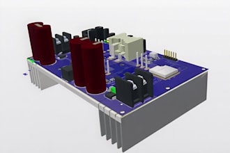design power electronics pcb for battery chargers and dc dc converters