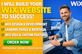 create wix webseite development, landing page or redesign wix website, wix velo