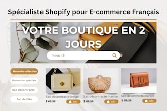 creer une boutique shopify professionnelle pour marche francais seo optimization
