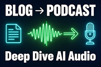 turn your blog post, PDF or article into a video or podcast