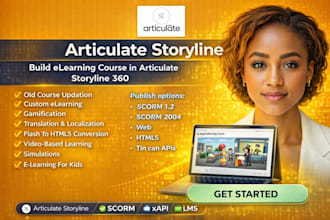 build elearning course in articulate storyline 360