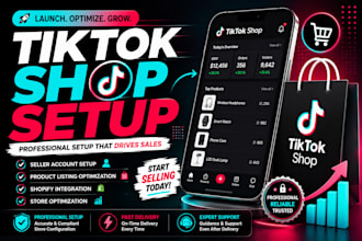 set up your tiktok shop, seller account and optimize product listings