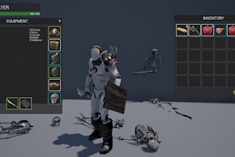 integrate advanced UI UX inventory system blueprint logic in unreal engine ue4