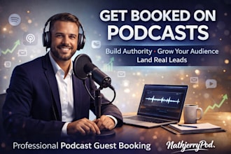 book you as a podcast guest to build authority grow your business audience