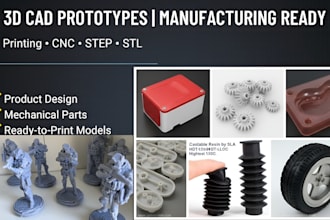 design solidworks cad parts model for stl file 3d printing and rapid prototyping
