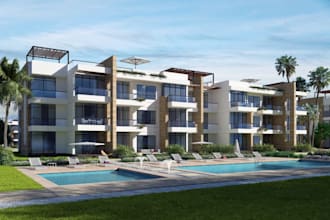 renovate building exterior, real estate property, balcony, landscape, urban area