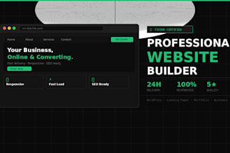 build a professional responsive website or landing page fast