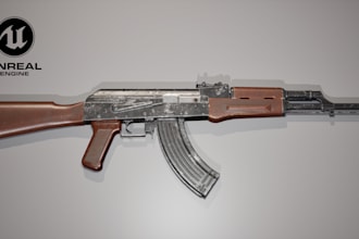 create game ready 3d props and weapon models