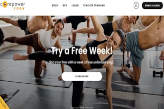 design wellness coach website yoga studio website meditation squarespace website