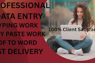 do urdu and english typing and data entry
