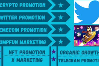grow x followers, real engagement for token launch, nft, web3, crypto promotion