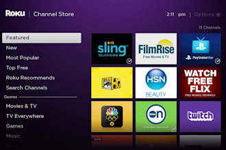 develop professional roku channel, roku app, firestick channel