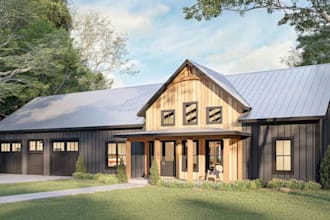 create permit drawing for barndominium, pole barn houses in autocad and revit
